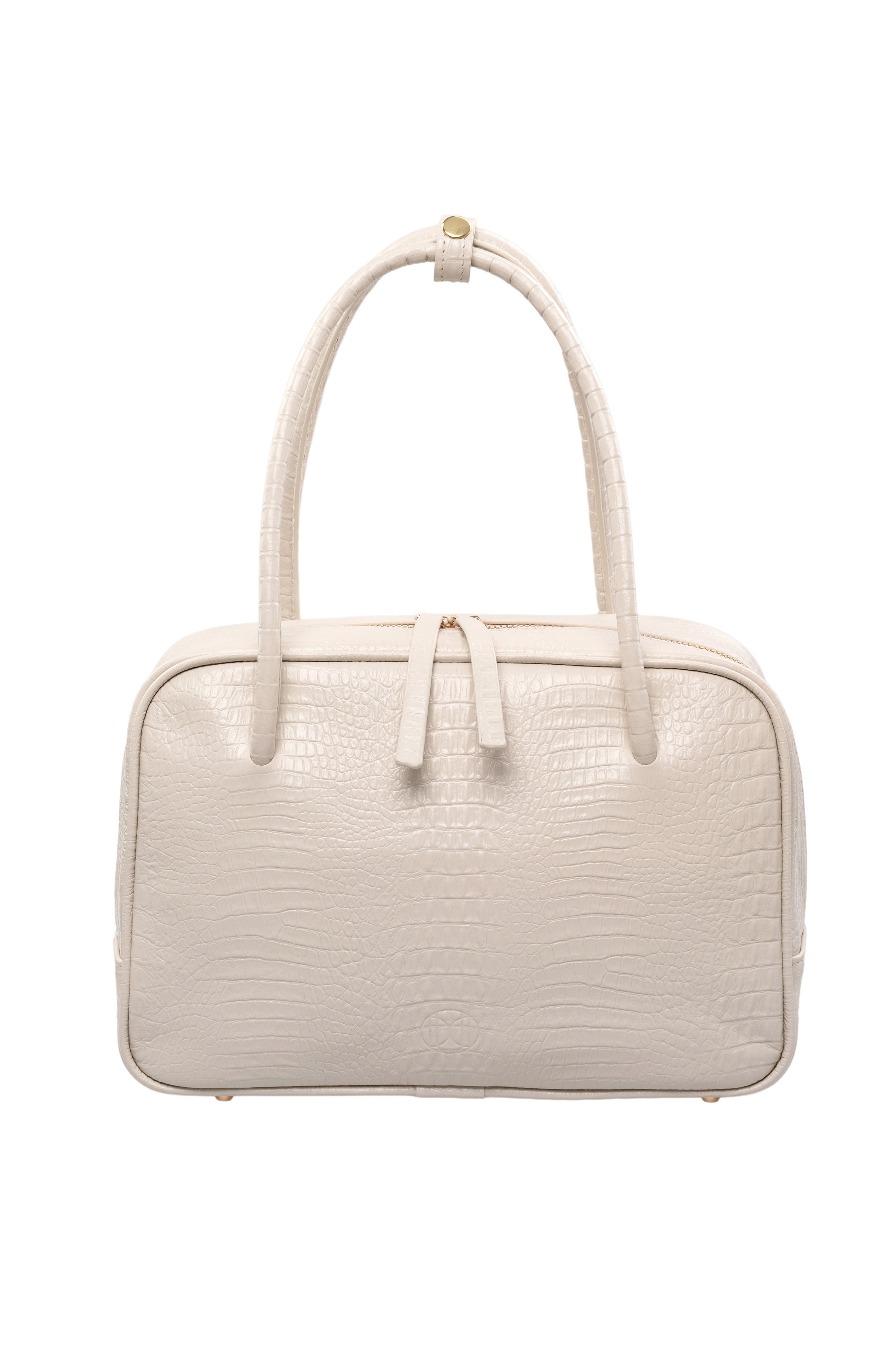 Сумка Poise small Bag кайман молочний