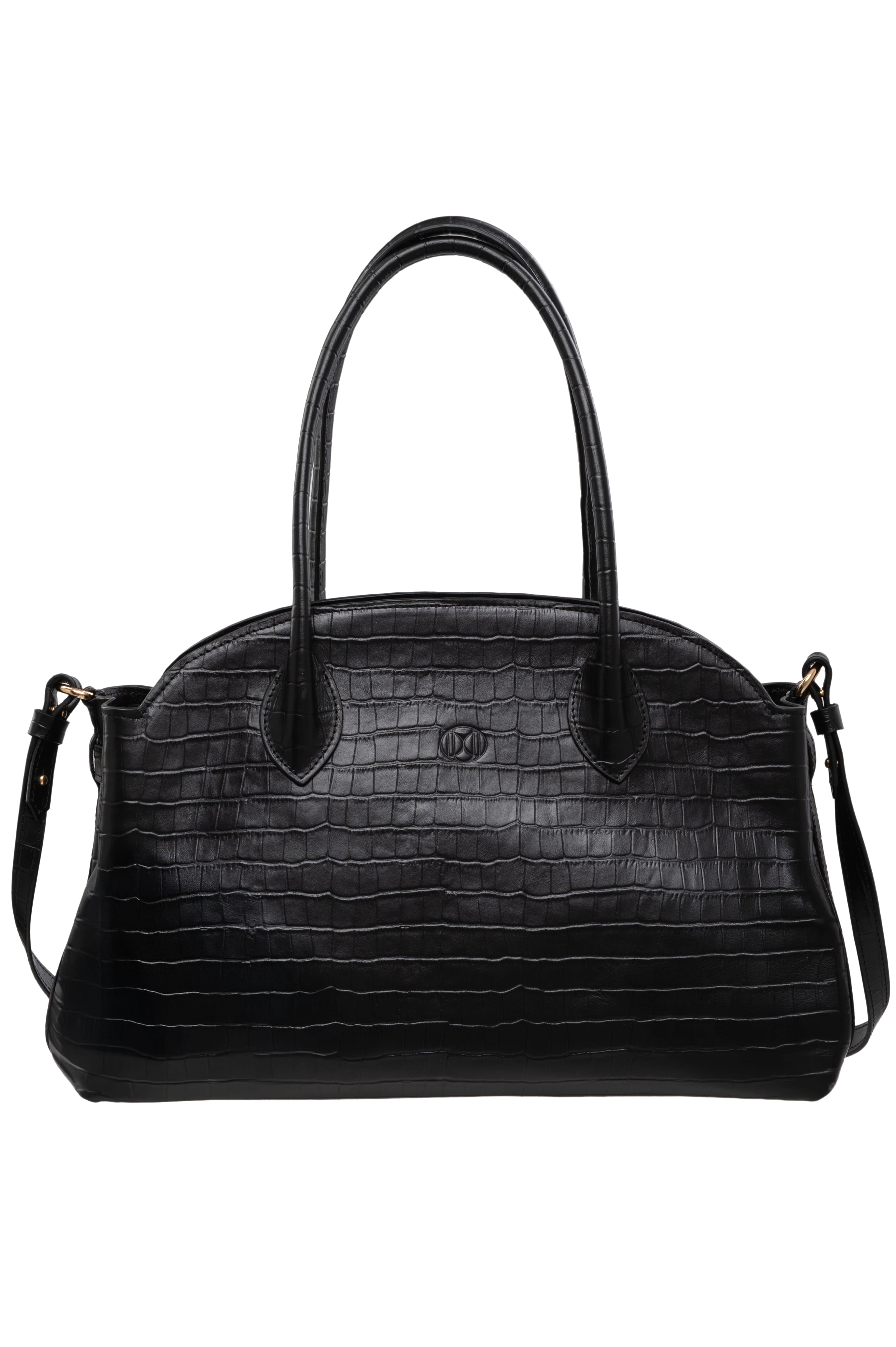 MAGNA medium Bag крокодил чорний