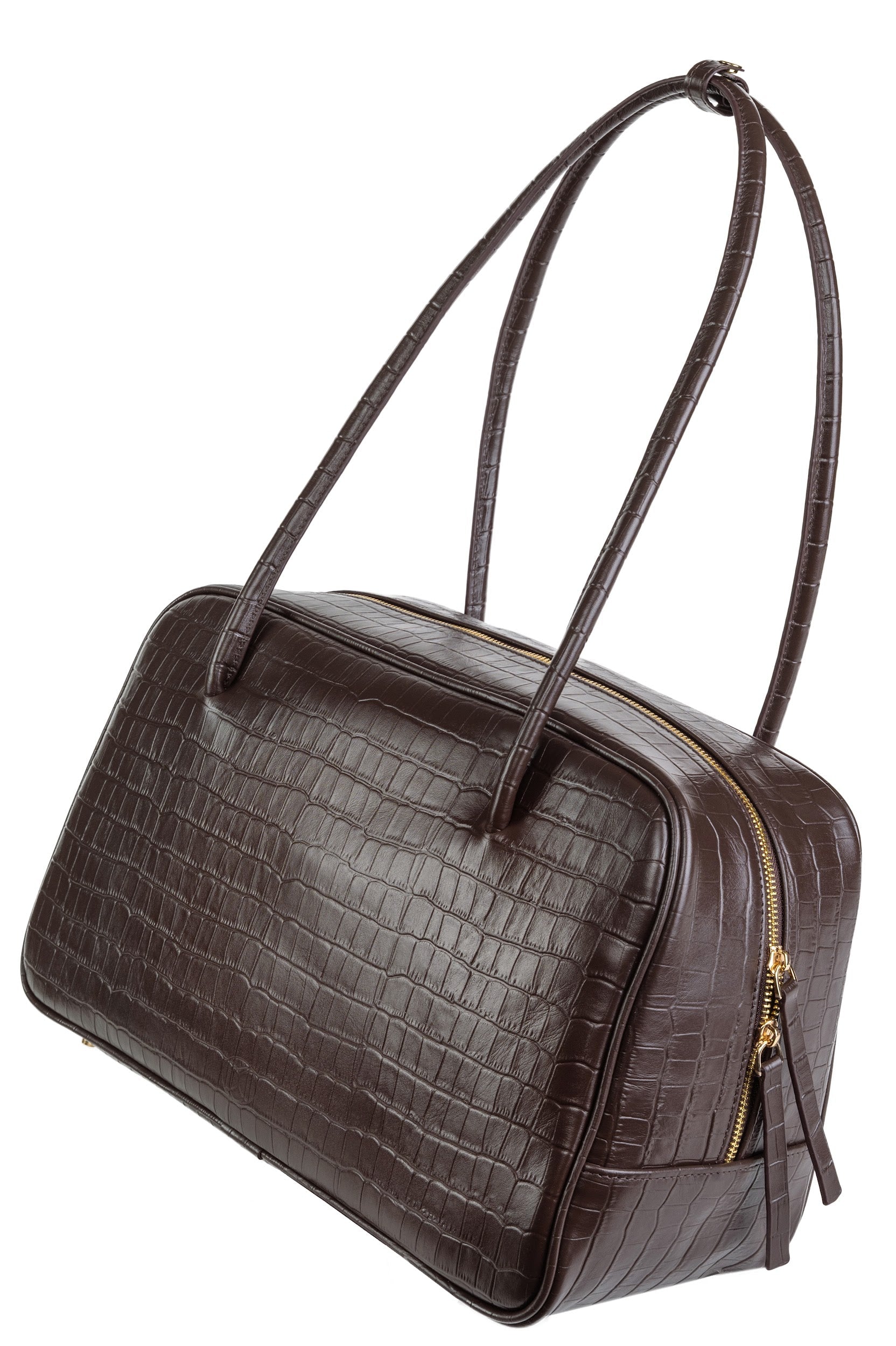 Poise Bag крокодил коричневий