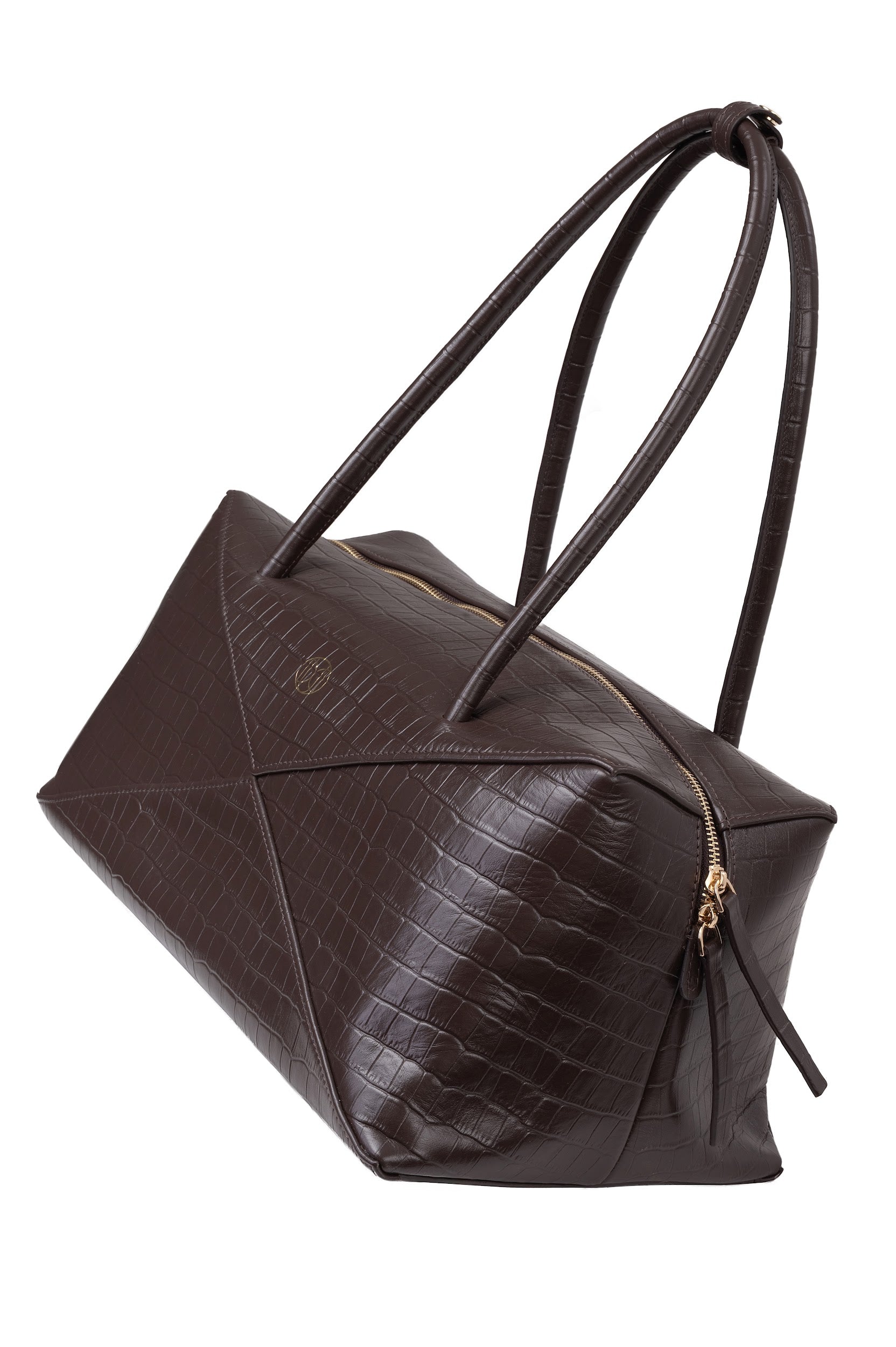 SCULP Bag крокодил коричнева