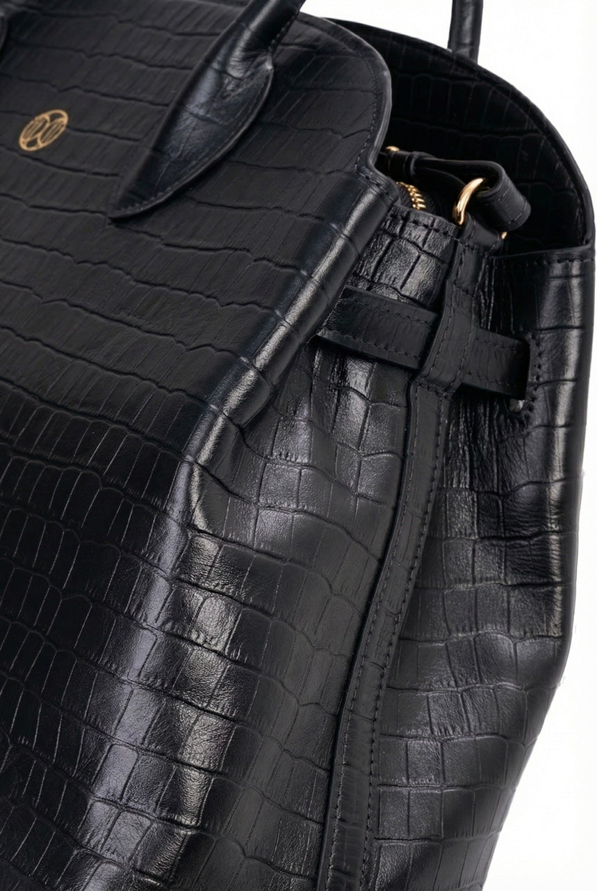MAGNA  Bag крокодил чорний