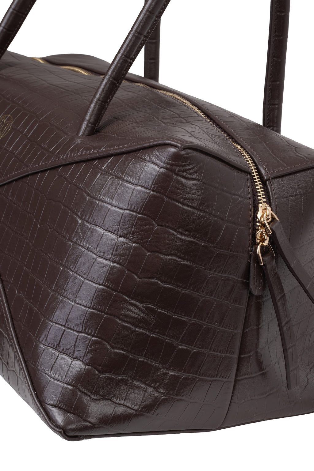 SCULP Bag крокодил коричнева