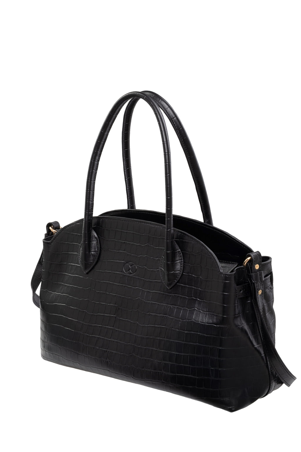 MAGNA medium Bag крокодил чорний