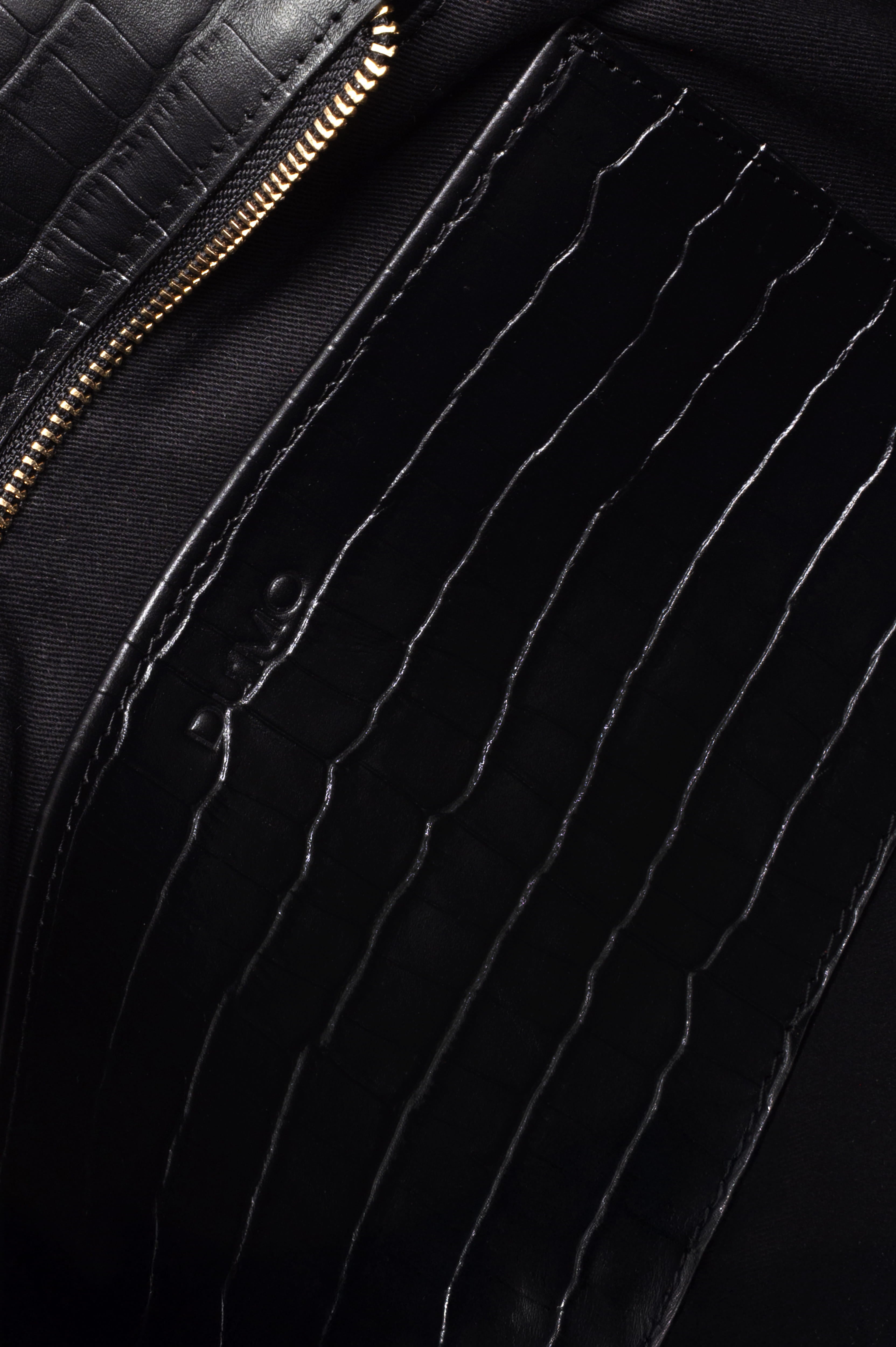 MAGNA medium Bag крокодил чорний