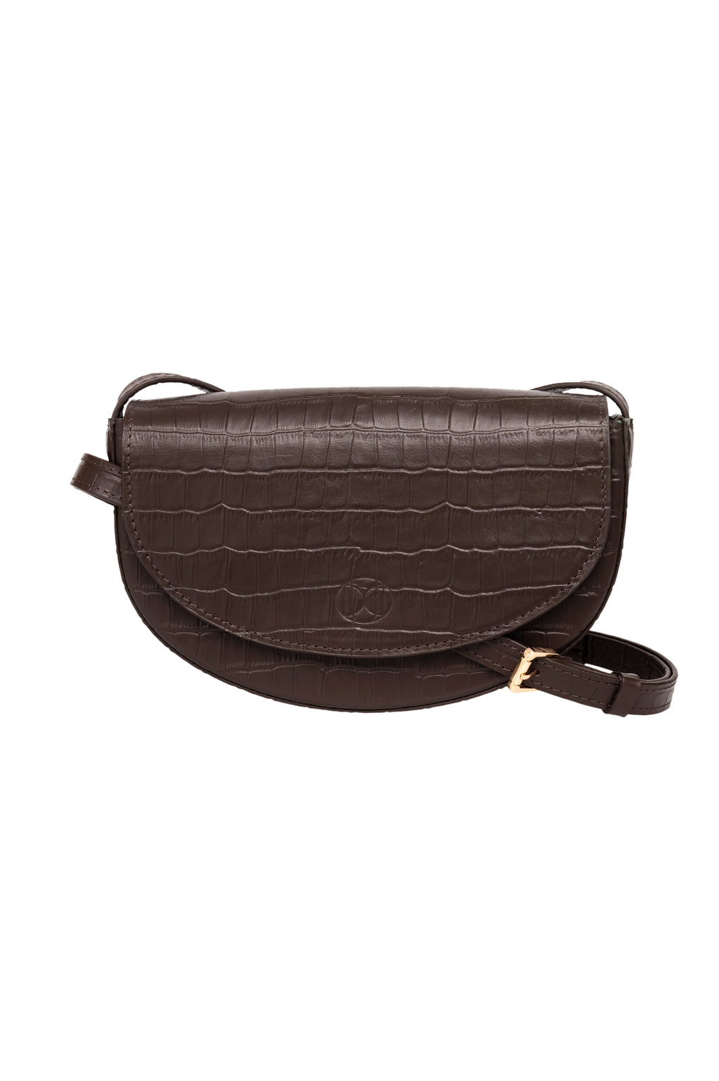 Plum Bag крокодил коричневий