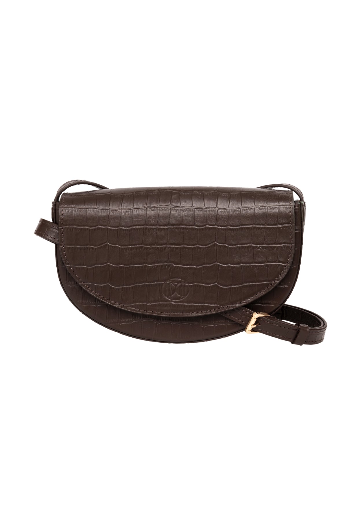 Plum Bag крокодил коричневий