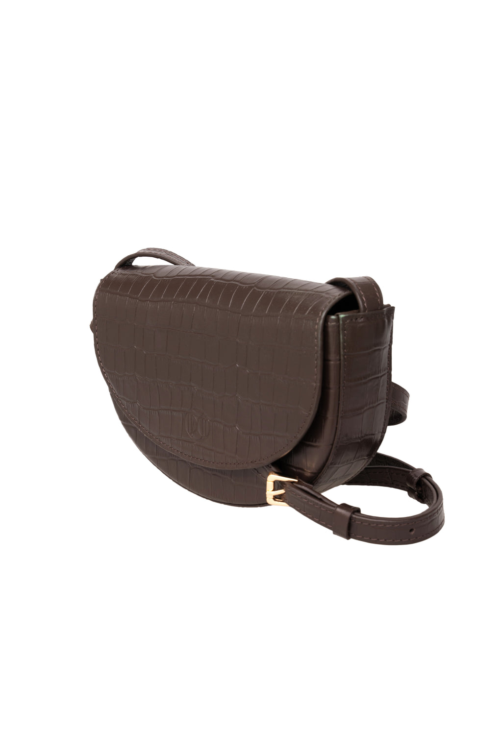 Plum Bag крокодил коричневий