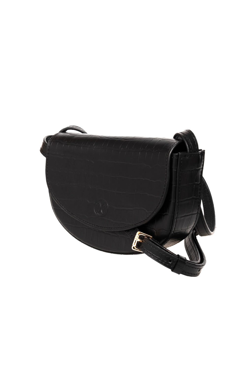 Plum Bag крокодил чорний