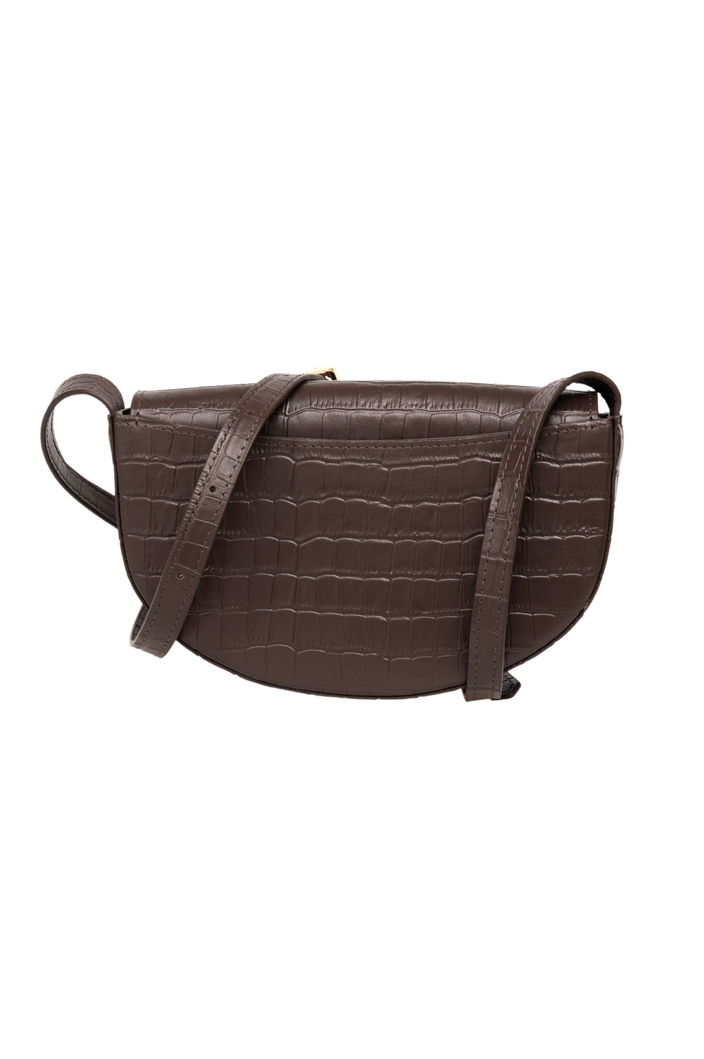 Plum Bag крокодил коричневий