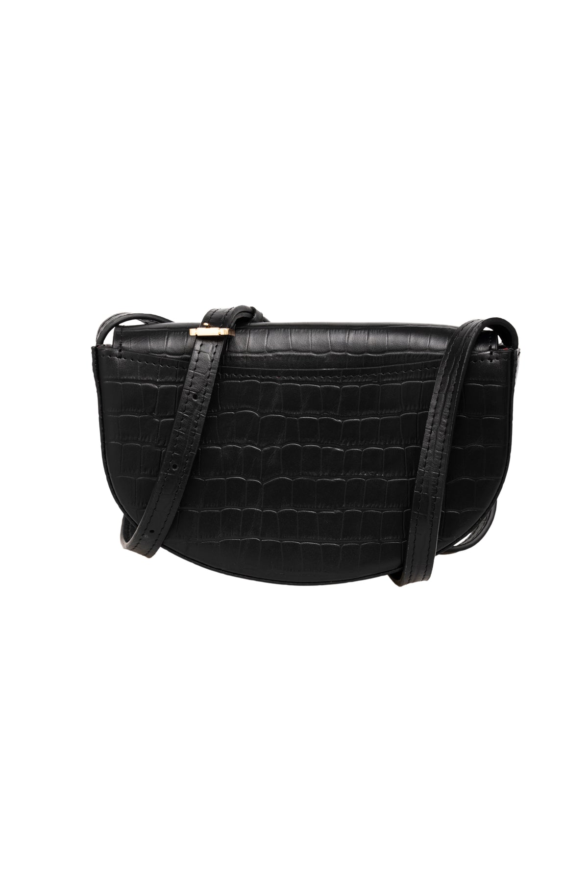 Plum Bag крокодил чорний
