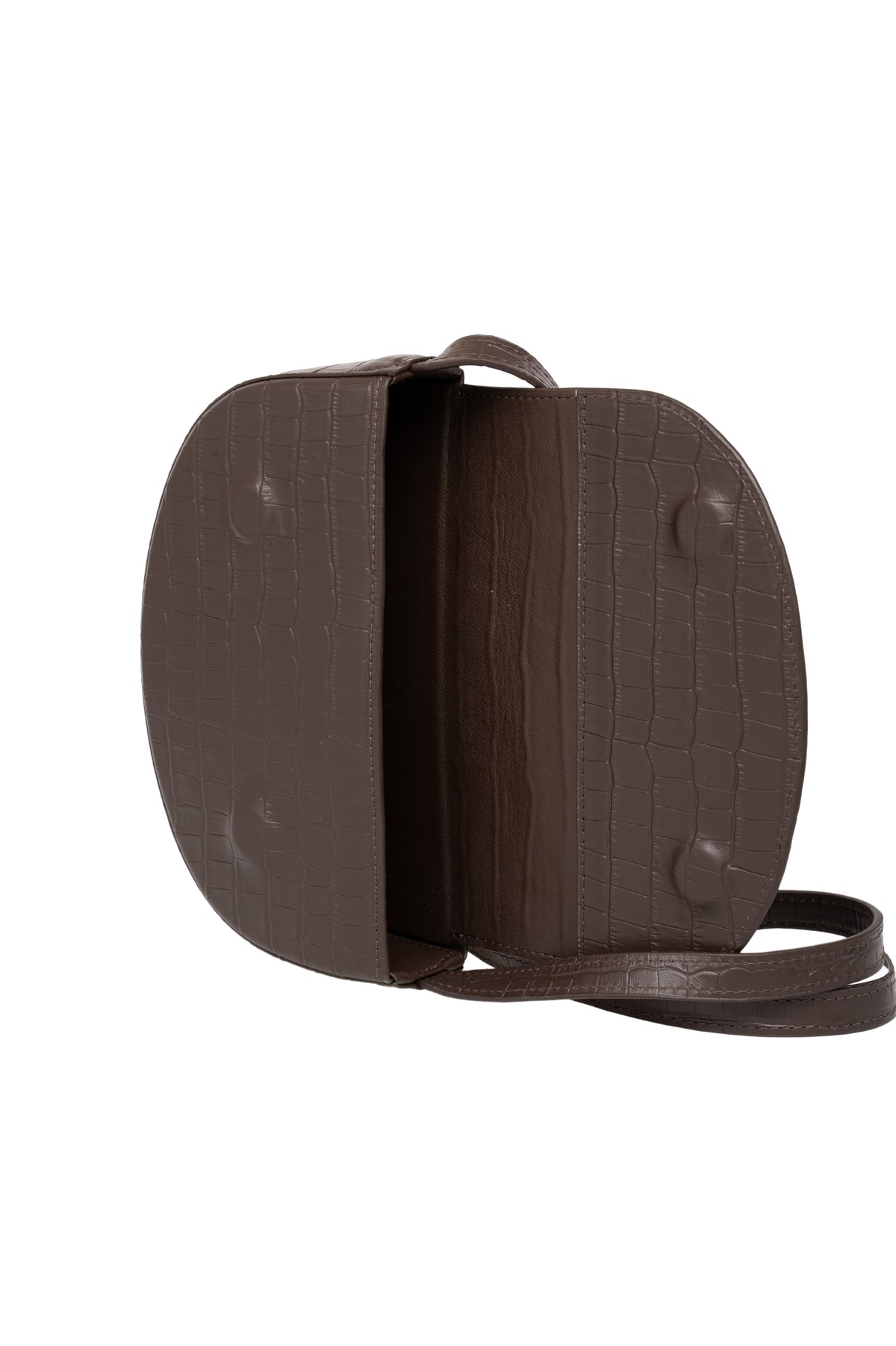 Plum Bag крокодил коричневий